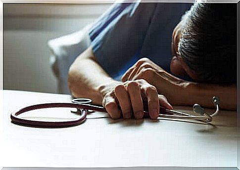 Doctor suffering from burnout