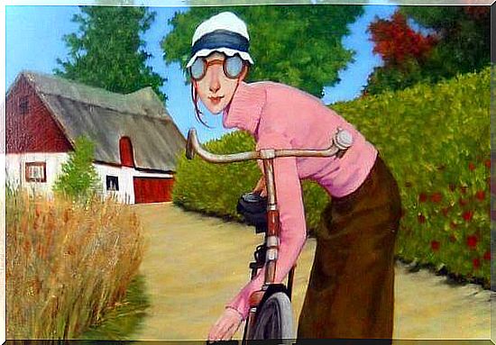 bicycle woman