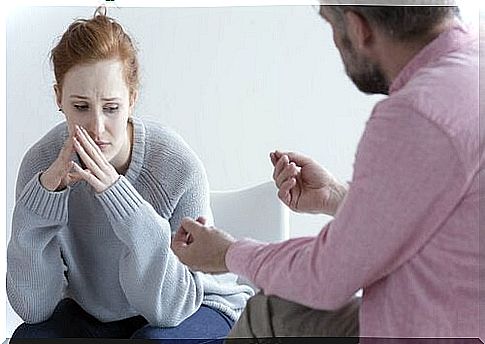 Woman in consultation with a psychologist